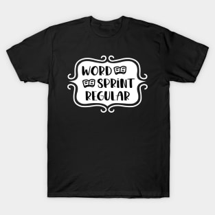 Word Sprint Regular - Writing Typography T-Shirt